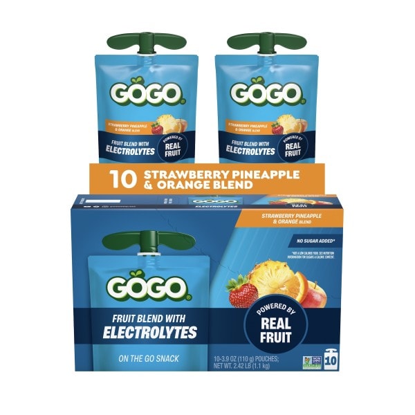 GoGo squeeZ Active Electrolyte No Sugar Added Strawberry Pineapple