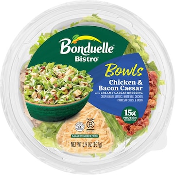 Bonduelle Bistro Bowls with Creamy Caesar Dressing Chicken & Bacon Caesar