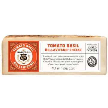 Sartori BellaVitano Cheese, Tomato Basil