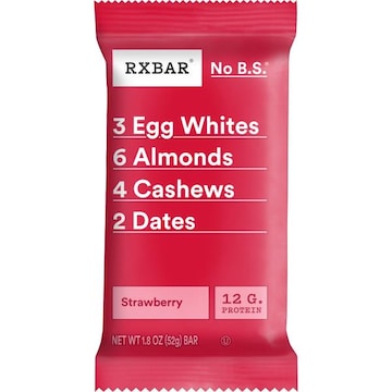 Rxbar Gluten-Free Protein Bars Strawberry, 12g Protein