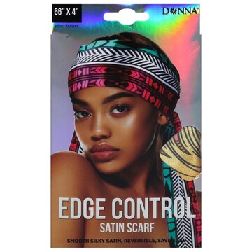 Donna Scarf, Satin, Edge Control, Assorted