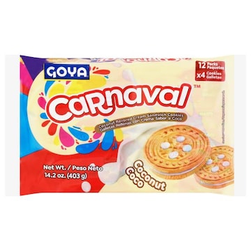 Goya Carnaval Coconut Sandwich Cookies
