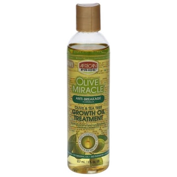 African Pride Olive Miracle Growth Oil Treatment, Olive & Tea Tree, Anti-Breakage Formula