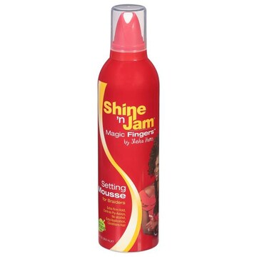 Shine 'n Jam Magic Fingers Mousse, for Braiders, Setting