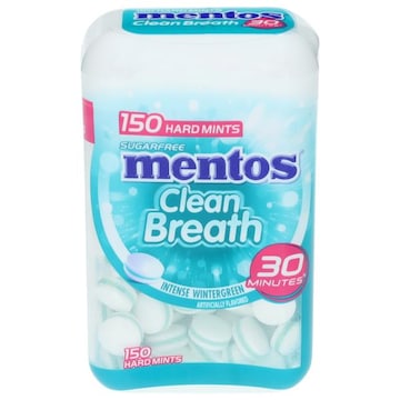 Mentos Sugarfree Clean Breath Intense Wintergreen Hard Mints