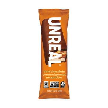 Unreal Nougat Bar, Dark Chocolate Caramel Peanut