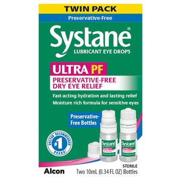 Systane Ultra PF Lubricant Eye Drops Twin Pack