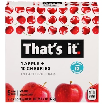 That's It Fruit Bars, 1 Apple + 10 Cherries