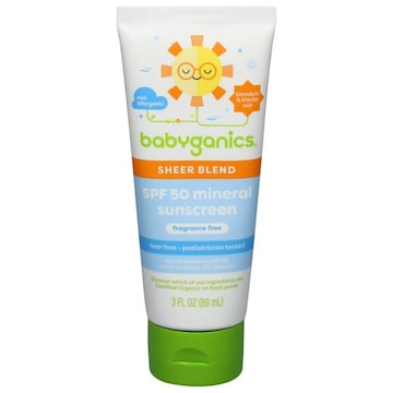Babyganics Mineral Sunscreen, Sheer Blend, Fragrance Free, SPF 50
