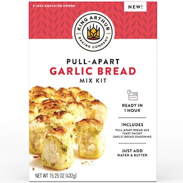 King Arthur Baking Pull-Apart Garlic Bread Mix Kit 15.25 oz., Baking Mix - Ready in 1 hour