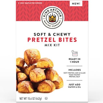 King Arthur Baking Company Soft & Chewy Pretzel Bites Mix Kit 15.6 oz., Baking Mix - Ready in 1 hour