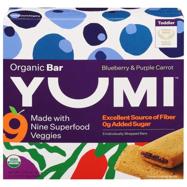 Yumi Bar, Organic, Blueberry & Purple Carrot | Publix Super Markets