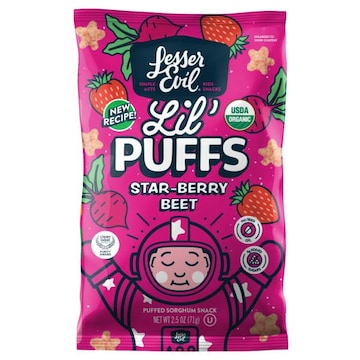 LesserEvil Star-Berry Beet Lil' Puffs