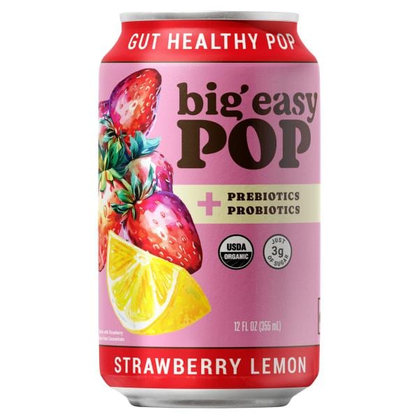 Big Easy Bucha Pop Soda, Strawberry Lemon | Publix Super Markets