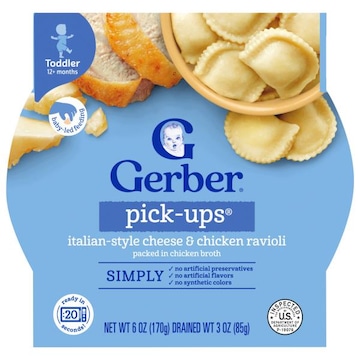 Gerber Pick-Ups Toddler (12+ Months) Italian-Style Cheese & Chicken Ravioli