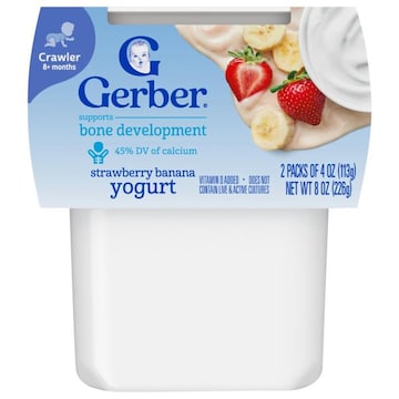 Gerber Crawler 8+ Months Strawberry Banana Yogurt