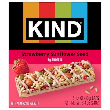 Kind Strawberry Sunflower Seed Bars with Almonds & Peanuts