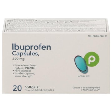 Publix Ibuprofen, 200 mg, Capsules