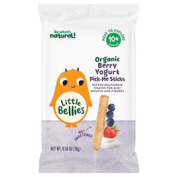 Little Bellies Organic 10+ Months Berry Yogurt Pick-Me Sticks