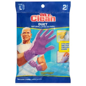 Mr. Clean Duet Natural Latex Large Gloves