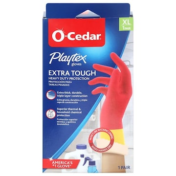 O-Cedar Gloves, Extra Tough, XL