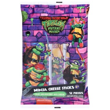 Nickelodeon Cheese Sticks, Teenage Mutant Ninja Turtles, Colby and Monterey Jack Cheese