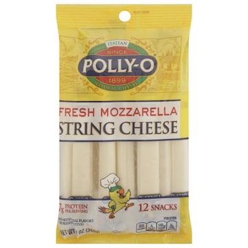 Polly-O String Cheese, Natural, Fresh Mozzarella