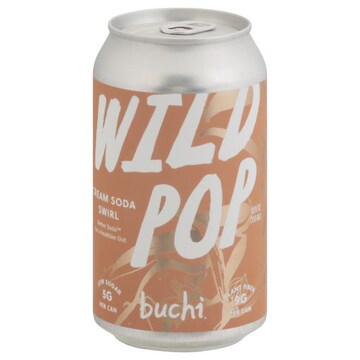 Buchi Soda, Cream Soda Swirl, Wild Pop