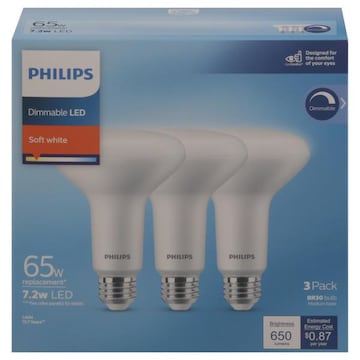 Philips 7.2 Watts Dimmable Soft White LED Light Bulbs