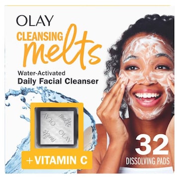 Olay Cleansing Melts + Vitamin C Face Cleanser, 32ct