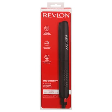 Revlon Smoothstay Straightener, Coconut Oil-Infused, 1 Inch