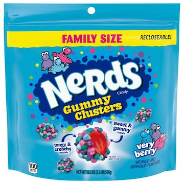 Nerds Gummy Clusters Very Berry Candy Family Size