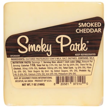 Smoky Park Smoked Cheddar Cheese