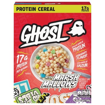 Ghost Protein Cereal with Marshmallows