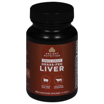 Ancient Nutrition Grass-Fed Liver, Once Daily, Tablets