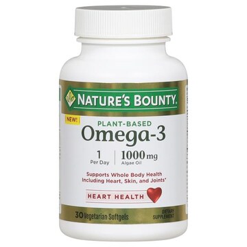 Nature's Bounty Omega-3, Plant-Based, 1000 mg, Softgels