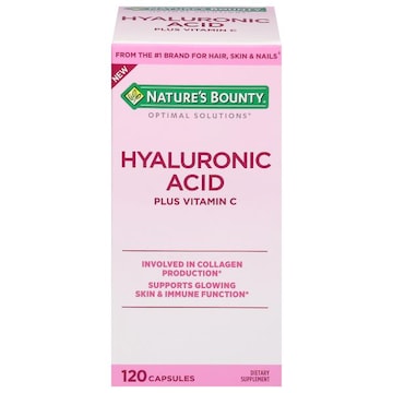 Nature's Bounty Hyaluronic Acid, Plus Vitamin C, Capsules