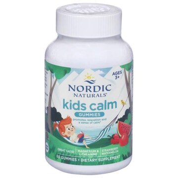Nordic Naturals Ages 3+ Strawberry Watermelon Kids Calm