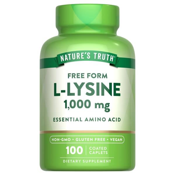 Nature's Truth L-Lysine, Free Form, 1000 mg, Caplets | Publix