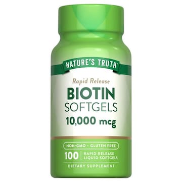 Nature's Truth Biotin, Rapid Release, 10000 mcg, Softgels