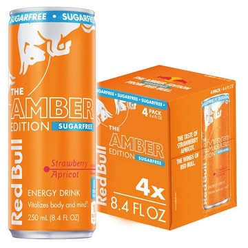 Red Bull Amber Edition Red Bull Amber Edition Sugar Free Strawberry Apricot Energy Drink