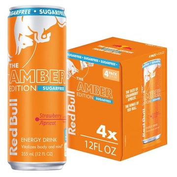 Red Bull Amber Edition Red Bull Amber Edition Sugar Free Strawberry Apricot Energy Drink