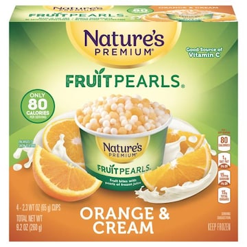 Nature's Premium Orange & Cream Fruit Pearls