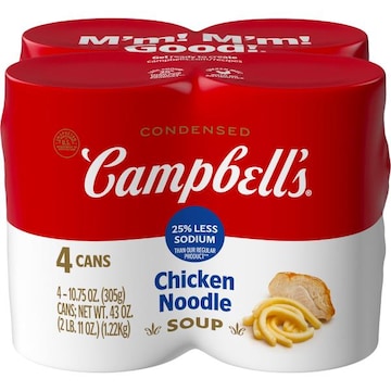 Campbell's® Condensed 25% Less Sodium Chicken Noodle Soup