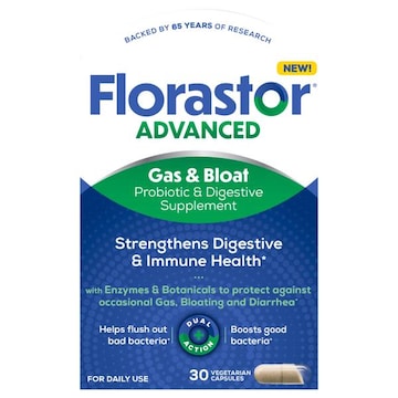 FlorastorKids Gas & Bloat, Dual Action, Capsules