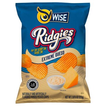 WISE Ridgies Potato Chips, Extreme Queso