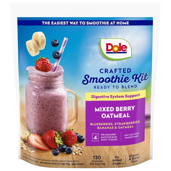Dole Smoothie Mix, Mixed Berry Oatmeal, Crafted | Publix Super Markets