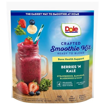 Dole Smoothie Mix, Berries 'N Kale, Crafted