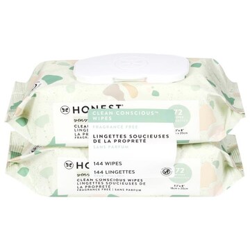 Honest Sensitive Clean Conscious Fragrance Free Wipes