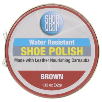 Shoe Gear Shoe Polish, Brown, Water Resistant